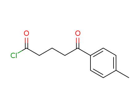 Molecular Structure of 102769-21-1 (5-Oxo-5-p-tolyl-pentanoyl chloride)