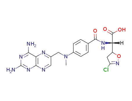 (N-(4-AMINO-4-DEOXY-N(10)-METHYLPTEROYL)AMINO)-3-CHLORO-4,5-DIHYDRO-5-ISOXAZOLEACETIC ACID