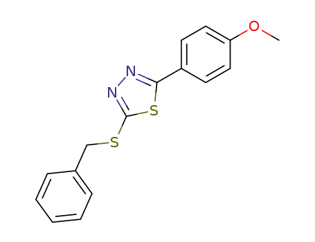 5-Benzylthio-2-(4-methoxy-phenyl)-1,3,4-thiadiazole