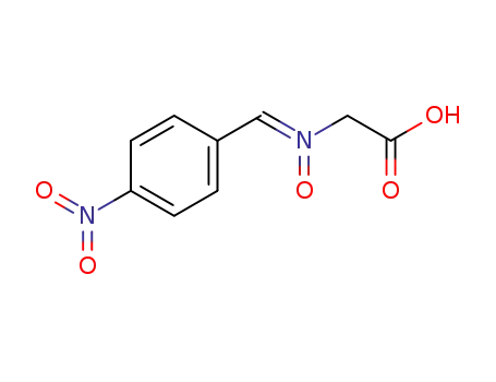 Molecular Structure of 93563-15-6 (Glycine, N-[(4-nitrophenyl)methylene]-, N-oxide)