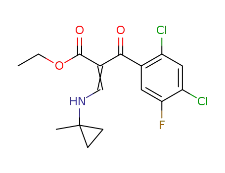 (Z)-2-(2,4-Dichloro-5-fluoro-benzoyl)-3-(1-methyl-cyclopropylamino)-acrylic acid ethyl ester