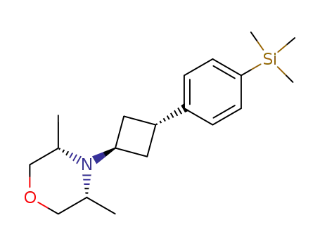 (3S,5R)-3,5-Dimethyl-4-[3-(4-trimethylsilanyl-phenyl)-cyclobutyl]-morpholine