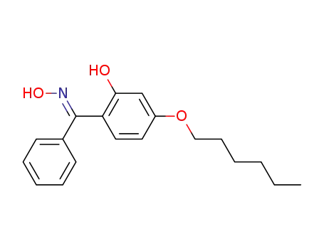 Methanone, [4-(hexyloxy)-2-hydroxyphenyl]phenyl-, oxime