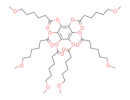 Molecular Structure of 108345-41-1 (hexakis<(7-oxaoctanoyl)oxy>benzene)