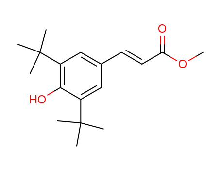 methyl ester of trans-4-hydroxy-3,5-di-tert-butylcinnamic acid