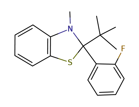 2-t-butyl-2-(o-fluorophenyl)-3-methylbenzothiazoline
