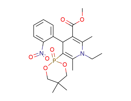 5-(5,5-Dimethyl-2-oxo-2λ<sup>5</sup>-[1,3,2]dioxaphosphinan-2-yl)-1-ethyl-2,6-dimethyl-4-(2-nitro-phenyl)-1,4-dihydro-pyridine-3-carboxylic acid methyl ester