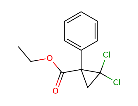 Cyclopropanecarboxylic acid, 2,2-dichloro-1-phenyl-, ethyl ester