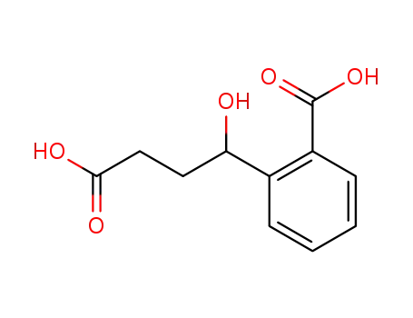 Molecular Structure of 77939-88-9 (4-(2-carboxyphenyl)-4-hydroxybutanoic acid)
