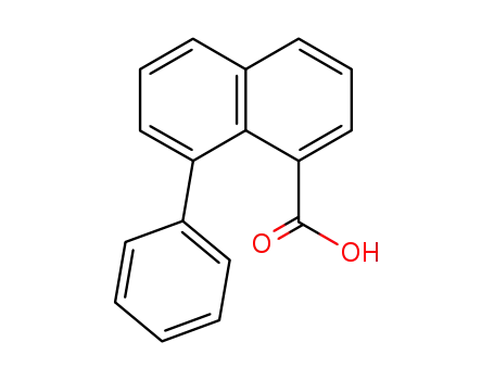 Molecular Structure of 130818-32-5 (8-Phenylnaphthalene-1-carboxylic acid)