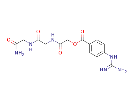 4-Guanidino-benzoic acid {[(carbamoylmethyl-carbamoyl)-methyl]-carbamoyl}-methyl ester