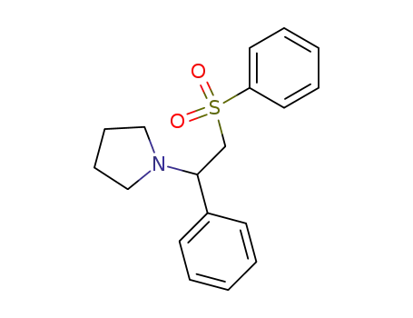 1-phenyl-2-(benzenesulphonyl)-1-(1-pyrrolidyl)ethane