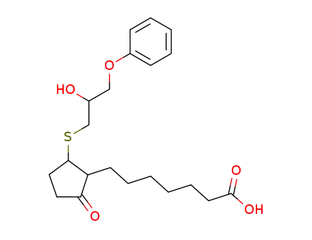 (+/-)-9-oxo-13-thia-15-hydroxy-16-phenoxy-17,18,19,20-tetranorprostanoic acid