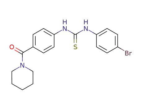 Piperidine, 1-(4-((((4-bromophenyl)amino)thioxomethyl)amino)benzoyl)-