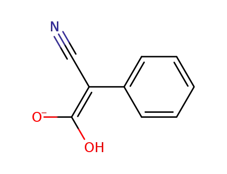 2-Cyano-1-hydroxy-2-phenyl-ethenol anion