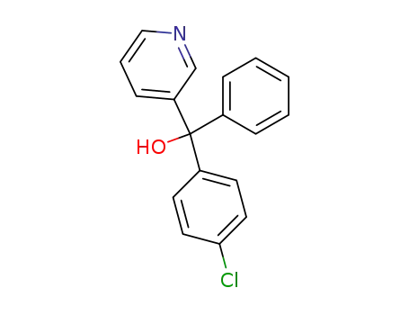 Molecular Structure of 10497-75-3 ((4-chloro-phenyl)-phenyl-[3]pyridyl-methanol)