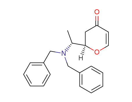 (2R,1'R)-2-<(1'-N,N-dibenzylamino)ethyl>-2,3-dihydropyran-4-one