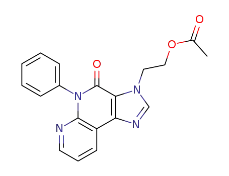 4H-Imidazo(4,5-c)(1,8)naphthyridin-4-one, 3,5-dihydro-3-(2-(acetyloxy)ethyl)-5-phenyl-