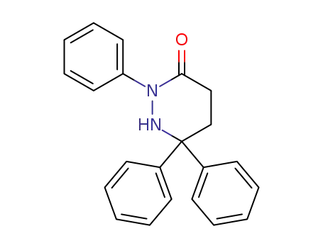 Molecular Structure of 76617-88-4 (2,6,6-Triphenylhexahydropyridazin-3-one)