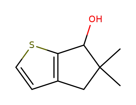5,5-dimethyl-5,6-dihydro-4<i>H</i>-cyclopenta[<i>b</i>]thiophen-6-ol
