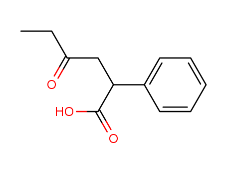 Benzeneacetic acid, a-(2-oxobutyl)-