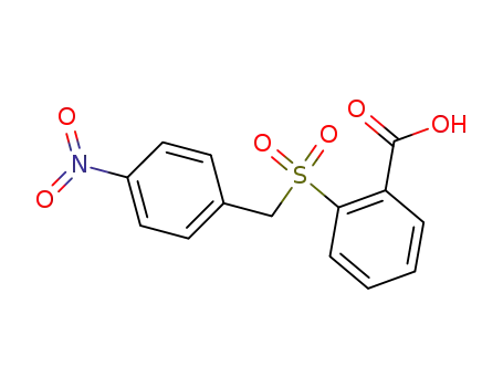 Molecular Structure of 131223-31-9 (2-(4'-nitrobenzylsulfonyl)benzoic acid)