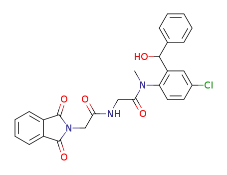 N-({[4-Chloro-2-(hydroxy-phenyl-methyl)-phenyl]-methyl-carbamoyl}-methyl)-2-(1,3-dioxo-1,3-dihydro-isoindol-2-yl)-acetamide
