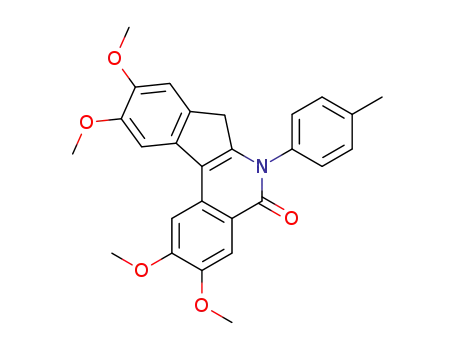 2,3,9,10-Tetramethoxy-6-p-tolyl-6H,7H-indeno[2,1-c]isoquinolin-5-one