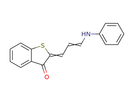 Benzo[b]thiophen-3(2H)-one, 2-[3-(phenylamino)-2-propenylidene]-