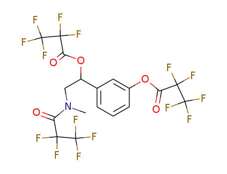 2,2,3,3,3-Pentafluoro-propionic acid 2-[methyl-(2,2,3,3,3-pentafluoro-propionyl)-amino]-1-[3-(2,2,3,3,3-pentafluoro-propionyloxy)-phenyl]-ethyl ester