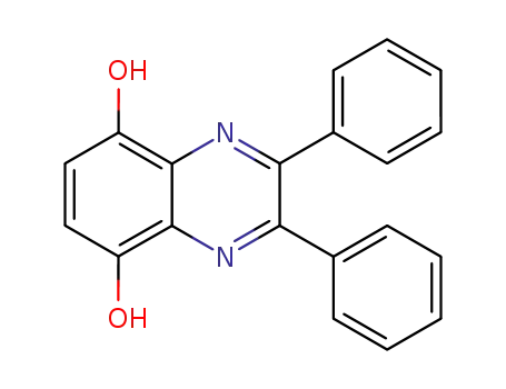 Molecular Structure of 19506-23-1 (5,8-Quinoxalinediol, 2,3-diphenyl-)