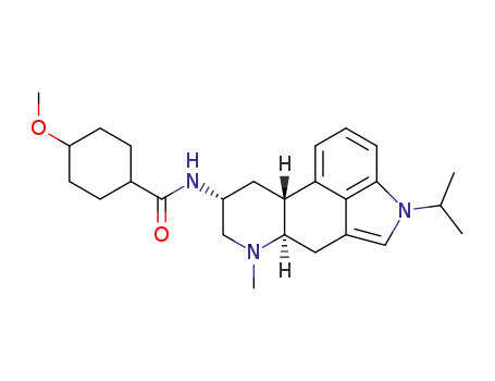 Molecular Structure of 123701-04-2 ((8β)-N-<6-methyl-1-(1-methylethyl)ergolin-8-yl>-4-methoxycyclohexanecarboxamide)