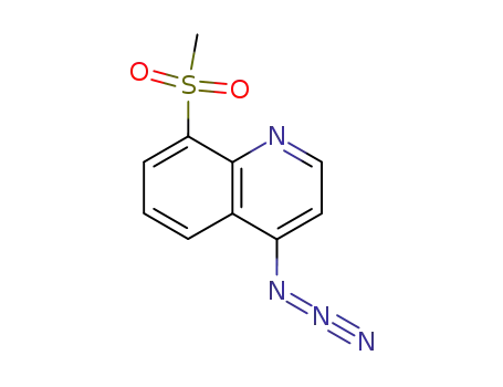 Molecular Structure of 114935-78-3 (Quinoline,  4-azido-8-(methylsulfonyl)-)