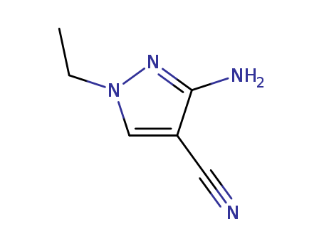 3-amino-1-ethyl-1H-pyrazole-4-carbonitrile cas no. 122799-95-5 97%