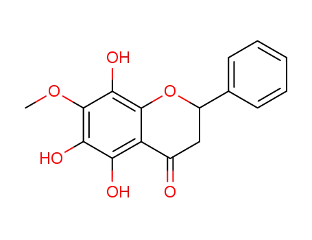 5,6,8-trihydroxy-7-methoxy-flavanone
