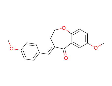 7-Methoxy-4-[1-(4-methoxy-phenyl)-meth-(E)-ylidene]-3,4-dihydro-2H-benzo[b]oxepin-5-one