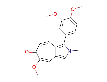 Molecular Structure of 76800-88-9 (1-(3,4-dimethoxyphenyl)-5-methoxy-2-methylcyclohepta[c]pyrrol-6(2H)-one)