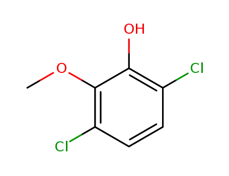 Molecular Structure of 77102-93-3 (2-Methoxy-3,6-dichloro-phenol)