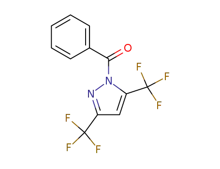Molecular Structure of 134947-25-4 (1-BENZOYL-3,5-BIS(TRIFLUOROMETHYL)PYRAZOLE)