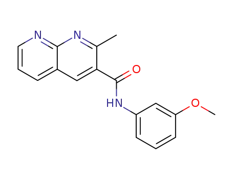 1,8-Naphthyridine-3-carboxamide, N-(3-methoxyphenyl)-2-methyl-