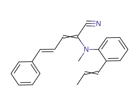 (2Z,4E)-2-{Methyl-[((E)-2-propenyl)-phenyl]-amino}-5-phenyl-penta-2,4-dienenitrile