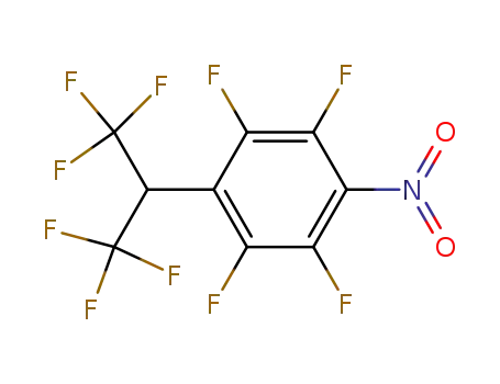 Molecular Structure of 137445-19-3 (perfluoro-4-(2H-hexafluoroisopropyl)-1-nitrobenzene)