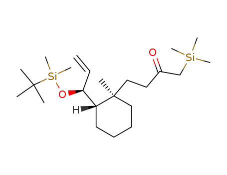 trans-4-<2'-<1''-(dimethyl-t-butylsiloxy)prop-2''-enyl>-1'-methylcyclohexyl>-1-trimethylsilylbutan-2-one