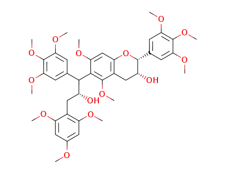 (2R,3R)-6-[(R)-2-Hydroxy-3-(2,4,6-trimethoxy-phenyl)-1-(3,4,5-trimethoxy-phenyl)-propyl]-5,7-dimethoxy-2-(3,4,5-trimethoxy-phenyl)-chroman-3-ol