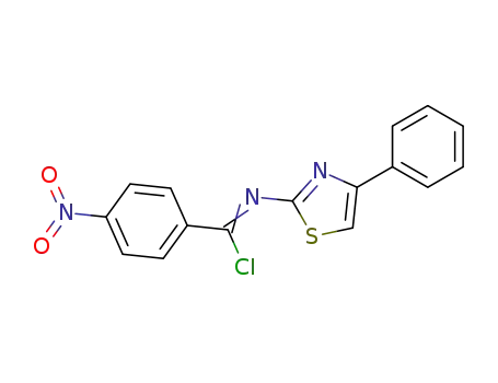 N-(4-phenylthiazole-2-yl)p-nitrophenylimidoyl chloride