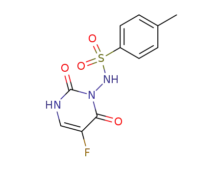 Molecular Structure of 80812-32-4 (3-(p-Tolylsulfonylamino)-5-fluorouracil)