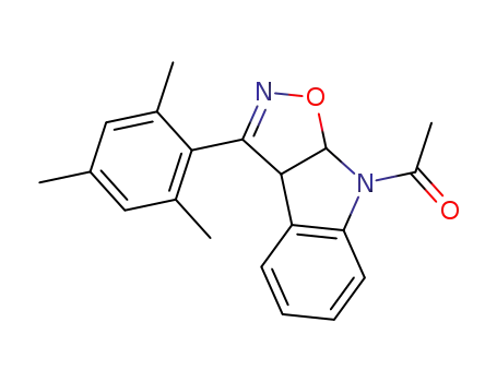 8H-Isoxazolo[5,4-b]indole,
8-acetyl-3a,8a-dihydro-3-(2,4,6-trimethylphenyl)-