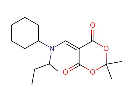5-(N-cyclohexyl-N-s-butyl)aminomethylene-2,2-dimethyl-1,3-dioxane-4,6-dione