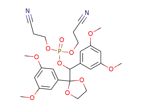 Phosphoric acid bis-(2-cyano-ethyl) ester (3,5-dimethoxy-phenyl)-[2-(3,5-dimethoxy-phenyl)-[1,3]dioxolan-2-yl]-methyl ester