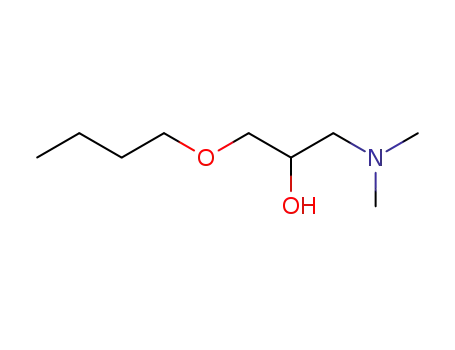 Molecular Structure of 105996-38-1 (1-butoxy-3-(dimethylamino)propan-2-ol)